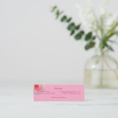 Carte De Visite Mini Le jour de mère rose de roses (Debout devant)