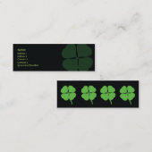 Carte De Visite Mini Le jour de St Patrick - maigre (Devant / Derrière)
