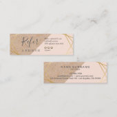 Carte De Visite Mini Le lt imprimé par Papier d'emballage géométrique (Devant / Derrière)