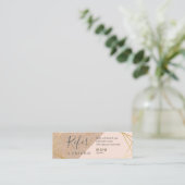 Carte De Visite Mini Le lt imprimé par Papier d'emballage géométrique (Debout devant)