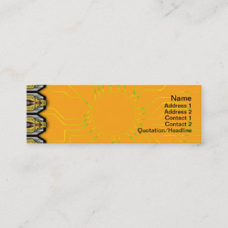 Carte De Visite Mini Le magma rouge brûlant ondule le grand papier