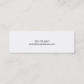 Carte De Visite Mini Le métal griffé noir du cool rustique (Dos)