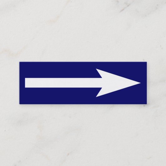 Carte De Visite Mini Le point entier - bleu foncé et blanc (Devant)