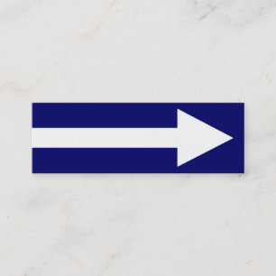 Carte De Visite Mini Le point entier II - bleu-foncé et blanc