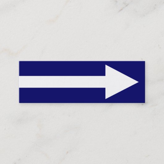 Carte De Visite Mini Le point entier II - bleu-foncé et blanc (Devant)