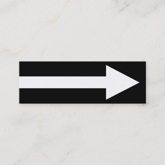 Carte De Visite Mini Le point entier II - noir et blanc (Devant)