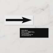 Carte De Visite Mini Le point entier - noir et blanc (Devant / Derrière)