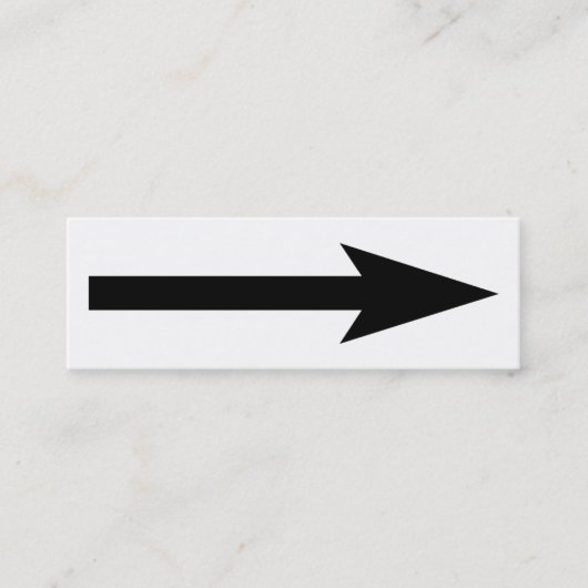 Carte De Visite Mini Le point entier - noir et blanc (Devant)