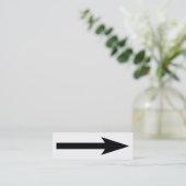 Carte De Visite Mini Le point entier - noir et blanc (Debout devant)