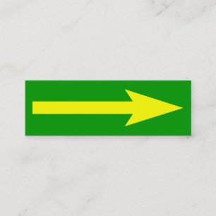 Carte De Visite Mini Le point entier - vert, jaune et gris