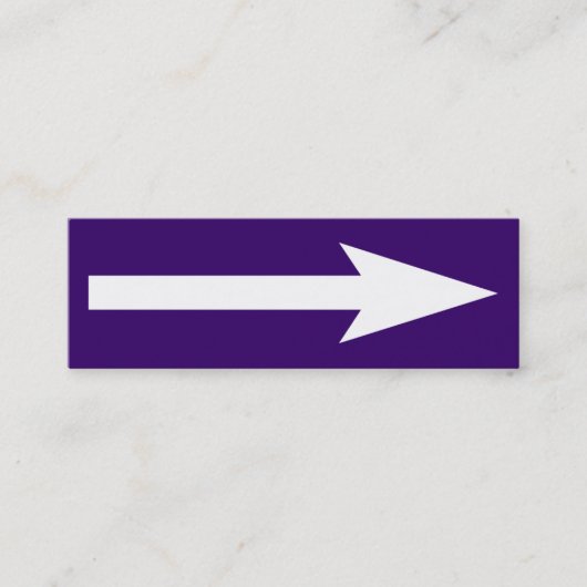 Carte De Visite Mini Le point entier - violet et blanc foncés (Devant)