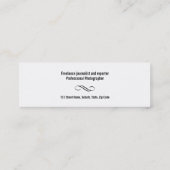 Carte De Visite Mini Le pourpre professionnel décoré d'un monogramme (Dos)