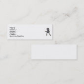 Carte De Visite Mini Le profil carde Weimaraner (Devant / Derrière)