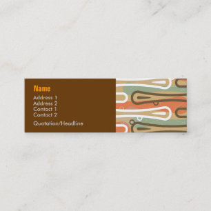 Carte De Visite Mini Le Roi Abstract Profile Card de surfer