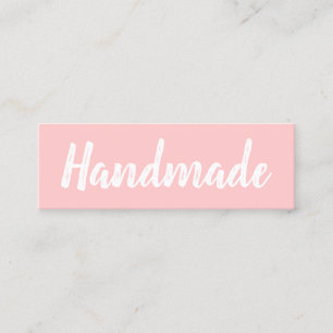 Carte De Visite Mini Le rose pastel moderne et minimaliste fait main