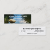 Carte De Visite Mini Le thérapeute de beauté de spa PERSONNALISENT (Devant / Derrière)