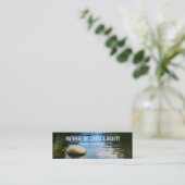 Carte De Visite Mini Le thérapeute de beauté de spa PERSONNALISENT (Debout devant)