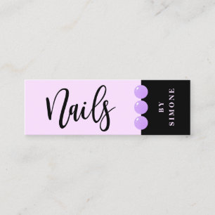 Carte De Visite Mini Le vernis à ongles élégant et moderne laisse to