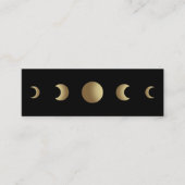 Carte De Visite Mini Lecteur de Tarot d'astrologue de Phases Lune (Devant)