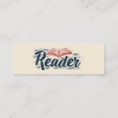 Carte De Visite Mini Lecteur Livre Slogan (Dos)