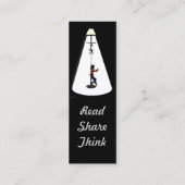 Carte De Visite Mini Lecture-Penser-pièce de signet (Dos)