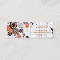 L'encre grunge de poussins de fleurs d'orange