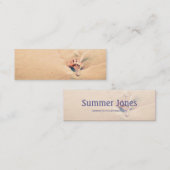 Carte De Visite Mini Les dunes sur la plage (Devant / Derrière)