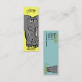 Carte De Visite Mini Les éléphants n'oublient jamais (Devant / Derrière)