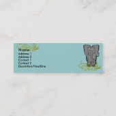 Carte De Visite Mini Les éléphants n'oublient jamais (Dos)