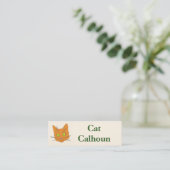 Carte De Visite Mini Les favoris du chat (Debout devant)