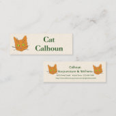 Carte De Visite Mini Les favoris du chat (Devant / Derrière)
