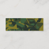 Carte De Visite Mini Les militaires modèlent la disposition minimale (Dos)