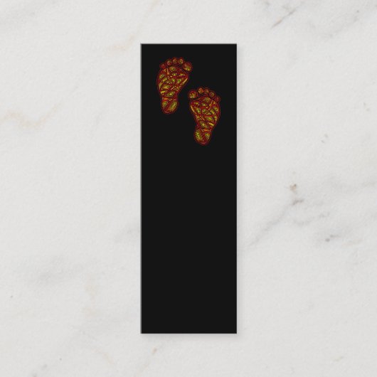 Carte De Visite Mini Les orteils tribaux (Devant)