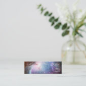 Carte De Visite Mini L'espace de pourpre de nébuleuse d'Orion (Debout devant)