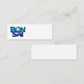 Carte De Visite Mini Lettrage 'BONSAI' avec bonsai tree Mini Business (Devant / Derrière)