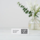 Carte De Visite Mini Lettre Z Monogramme médiéval Art Nouveau (Debout devant)