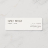 Carte De Visite Mini Lèvres 3D roses Moderne Professionnel (Dos)