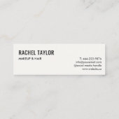 Carte De Visite Mini Lèvres de broche Moderne Professionnel (Dos)