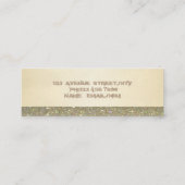 Carte De Visite Mini Lèvres De Luxe Modernes Et Chic (Dos)