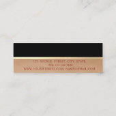 Carte De Visite Mini Lèvres de Parties scintillant professionnelle mode (Dos)