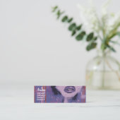 Carte De Visite Mini Lèvres pourpres - maigres (Debout devant)