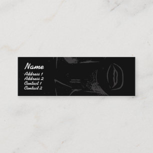 Carte De Visite Mini Lèvres pourpres - maigres