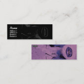 Carte De Visite Mini Lèvres pourpres - maigres (Devant / Derrière)