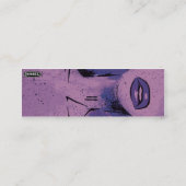 Carte De Visite Mini Lèvres pourpres - maigres (Dos)