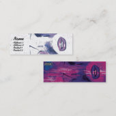 Carte De Visite Mini Lèvres pourpres - maigres (Devant / Derrière)