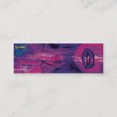 Carte De Visite Mini Lèvres pourpres - maigres (Dos)