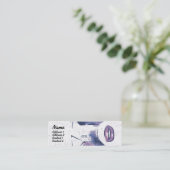 Carte De Visite Mini Lèvres pourpres - maigres (Debout devant)