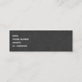 Carte De Visite Mini Lèvres roses chaudes Illustration brillante (Dos)