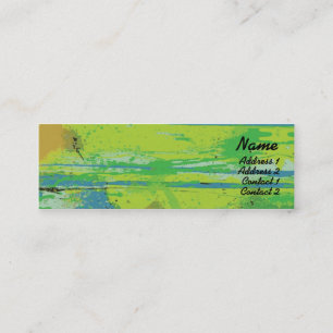 Carte De Visite Mini Lèvres vertes - maigres