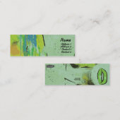 Carte De Visite Mini Lèvres vertes - maigres (Devant / Derrière)